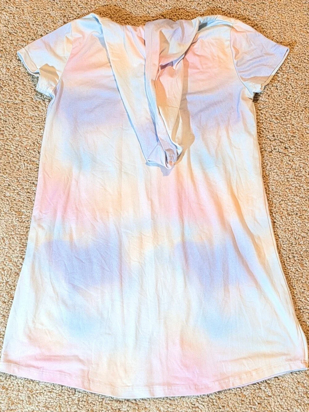 Girls' Pastel Unicorn Hooded Dress - 